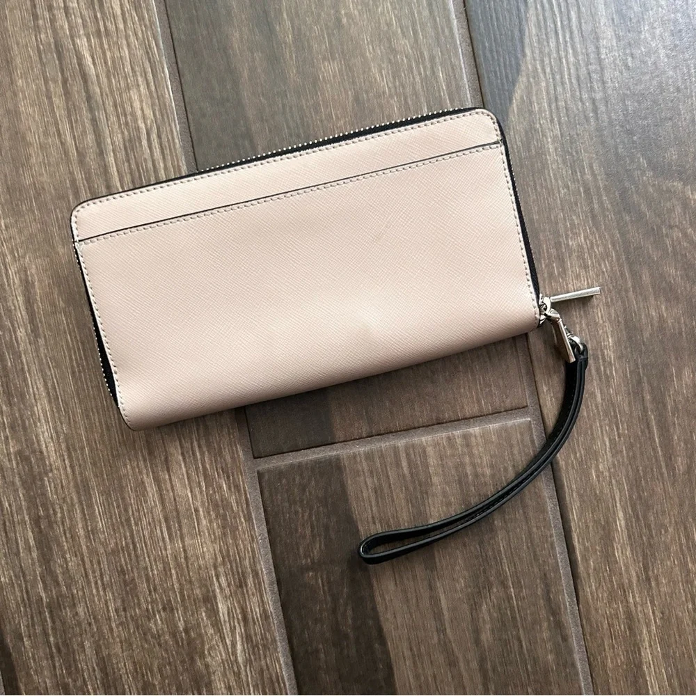 Kate Spade Staci Continental Leather Wallet in Warm Beige Multi